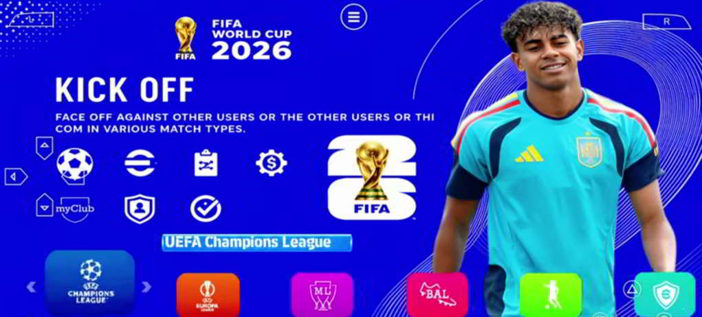 لعبة pes 2026 ppsspp من ميديا فاير